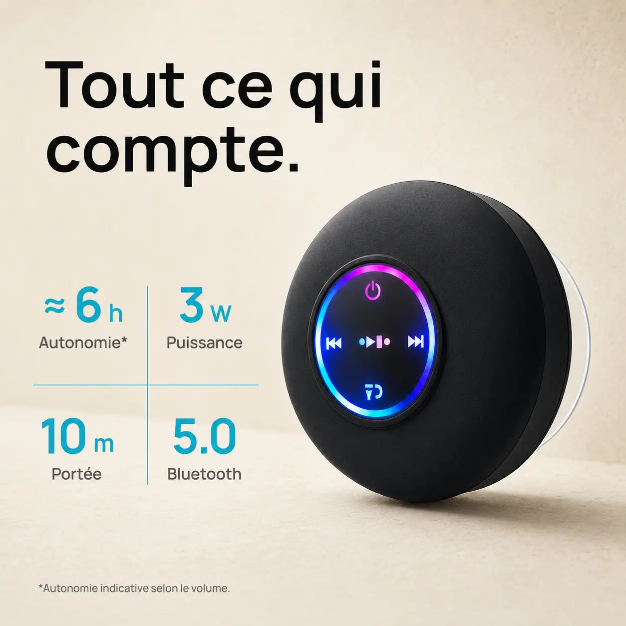 Caractéristiques principales de l’enceinte MELOONDA